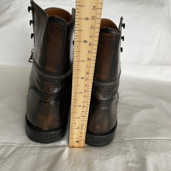 John Varvatos Men’s Leather Zipper Ankle Boots. - Picture 12 of 12